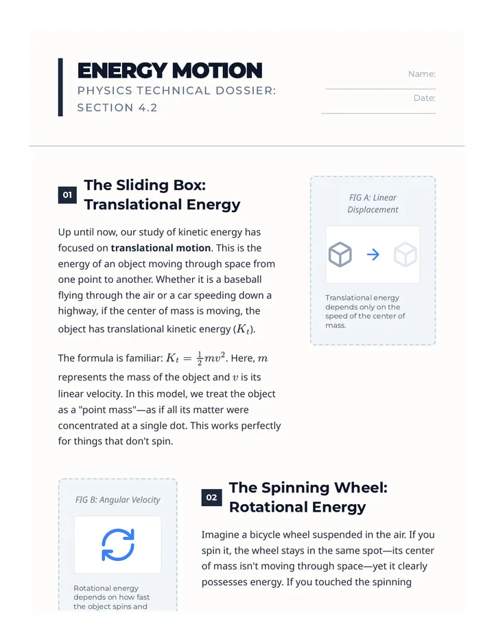 Energy Motion Reading Updated