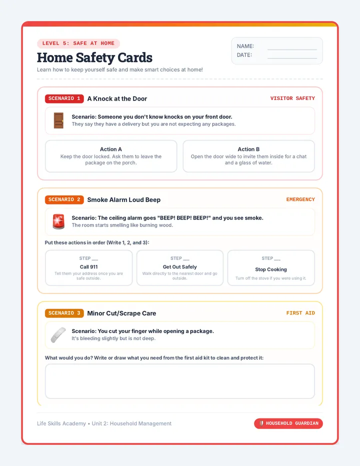 Home Safety Cards