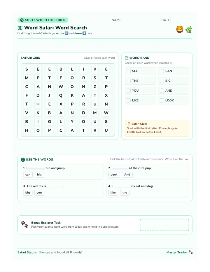 Word Safari Word Search
