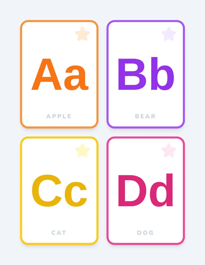 Letter Flashcards Activity Document