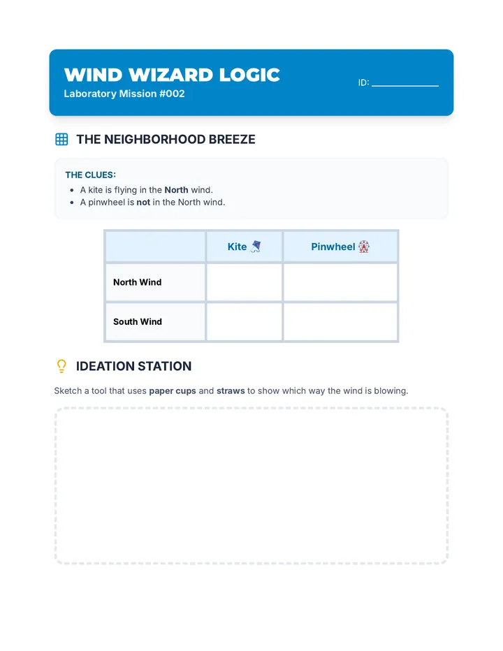 Wind Whispers Worksheet