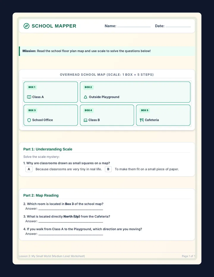 School Mapper Worksheet