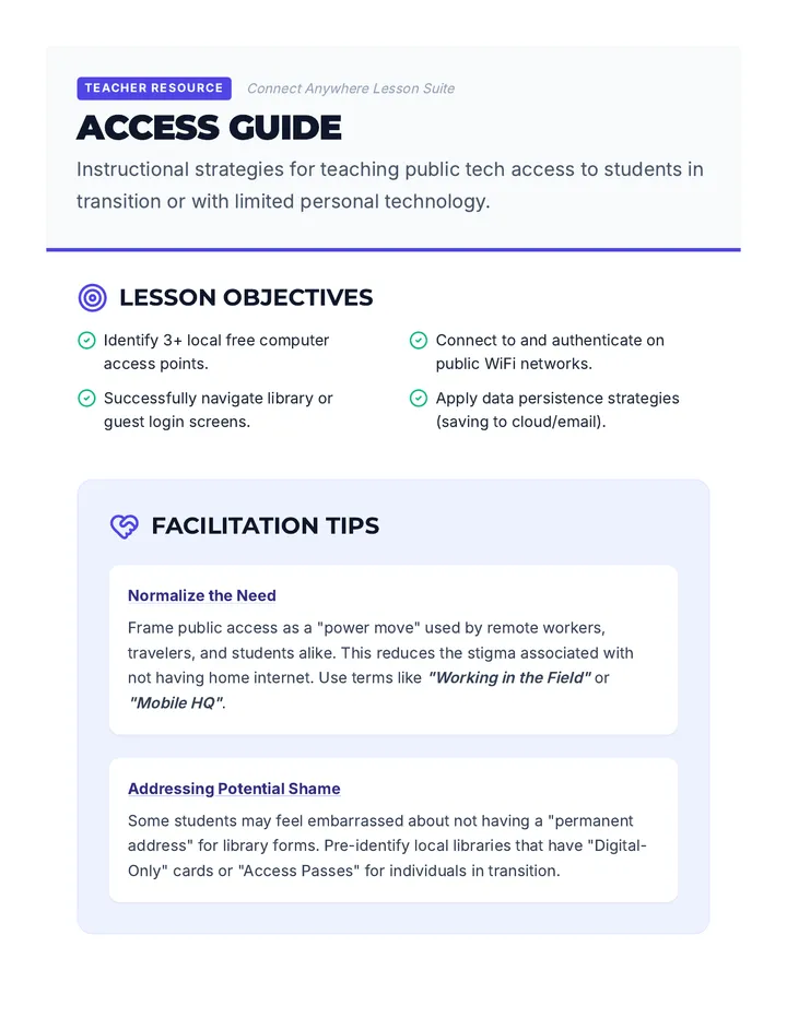 Access Guide Teacher Resource