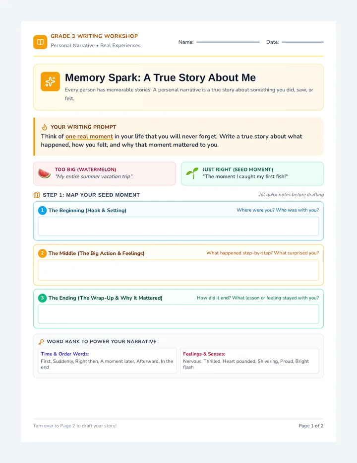Memory Spark Narrative Prompt