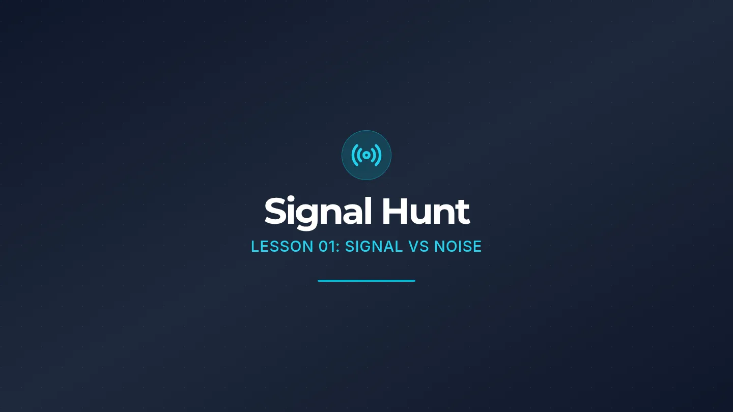 Signal Hunt Slides
