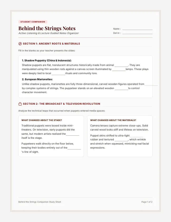 Behind Strings Student Companion