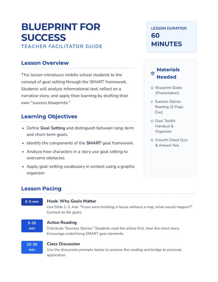 Blueprint Facilitator Guide