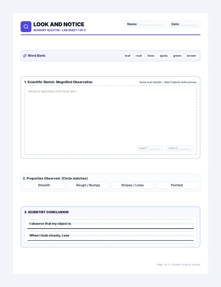 Sensory Student Workbook