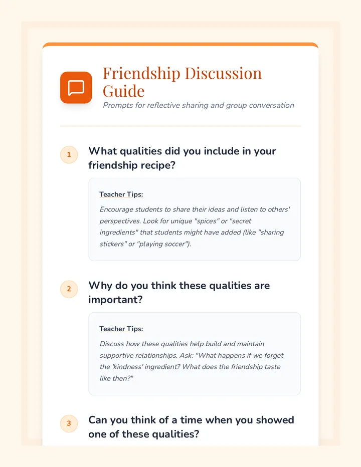 Friendship Discussion Guide