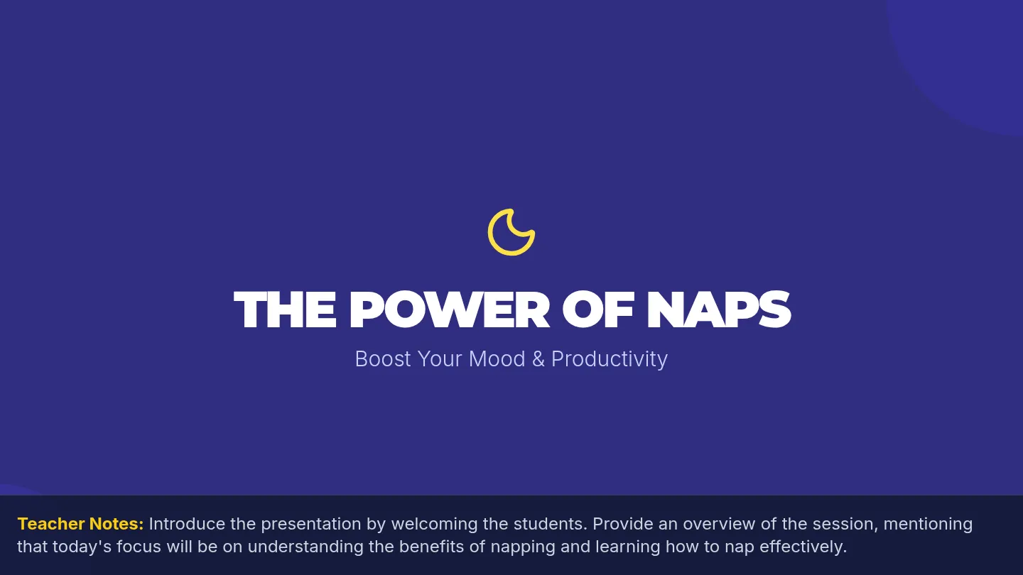 Nap Effectively Slides