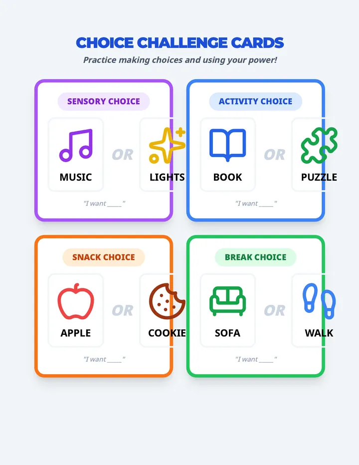 Choice Challenge Cards