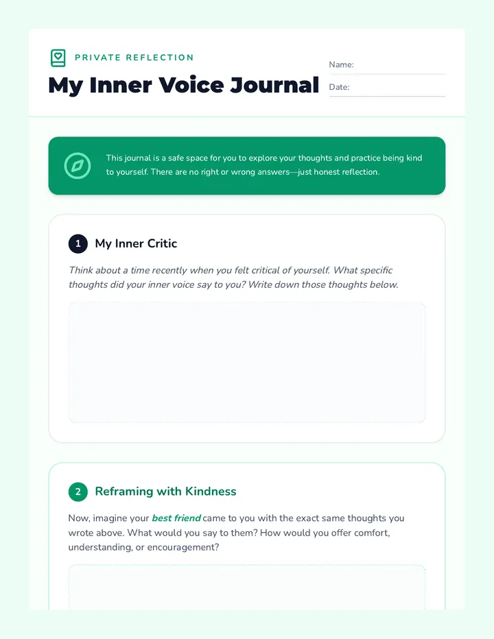 My Inner Voice Journal