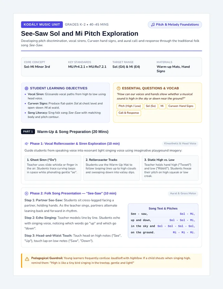 See Saw Lesson Plan