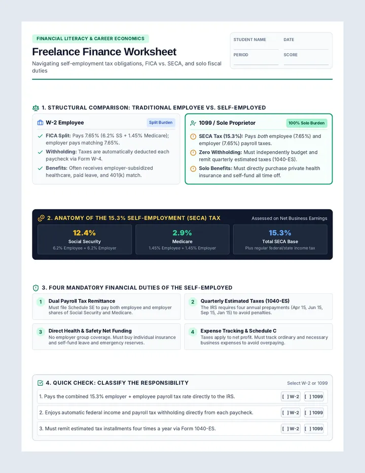Freelance Finance Worksheet