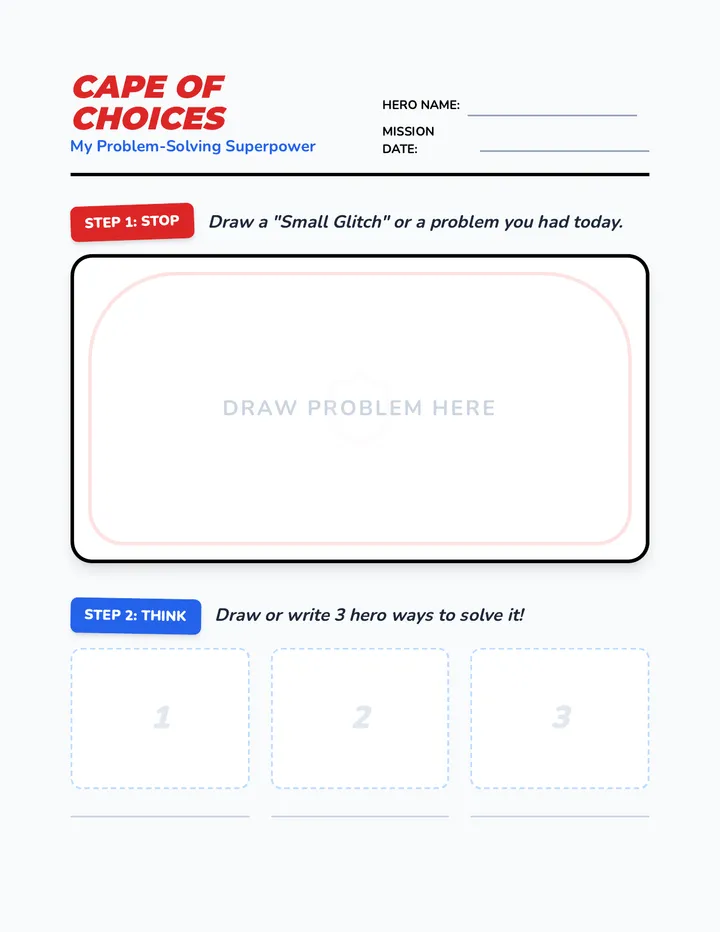 Cape of Choices Worksheet