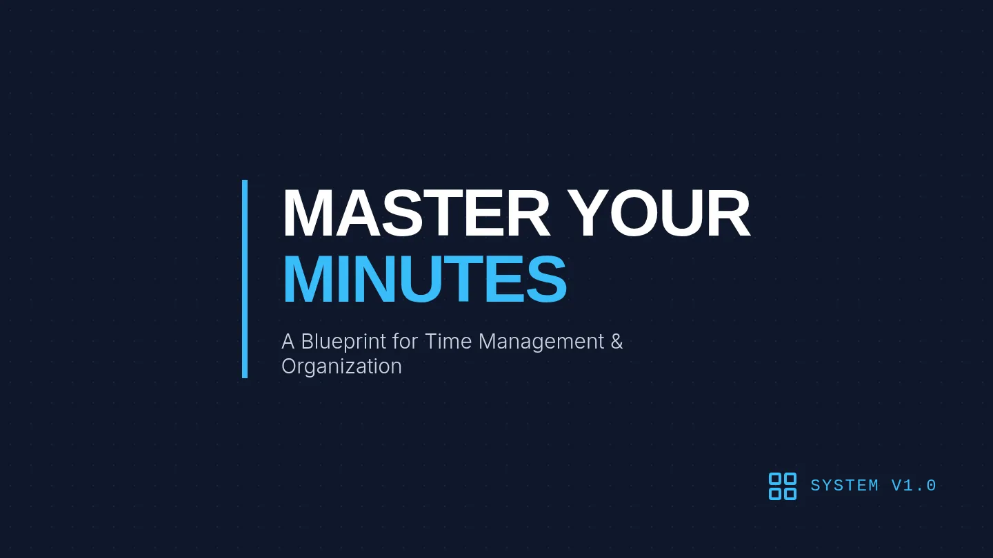 Master Your Minutes Slides