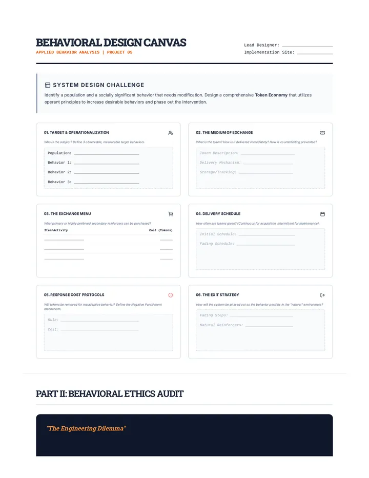 Token Economy Design Canvas