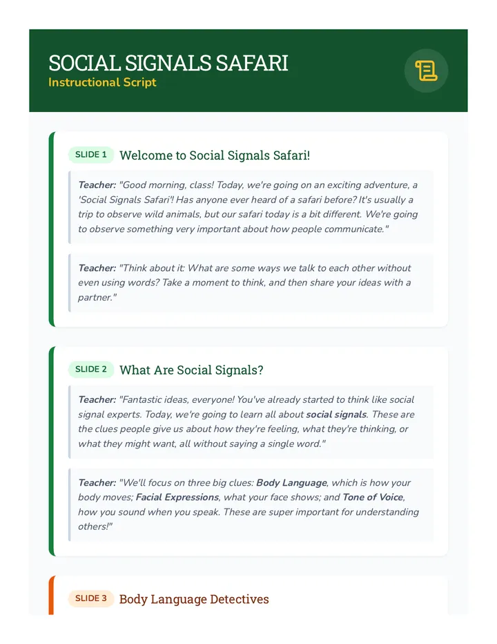 Social Signals Safari Script