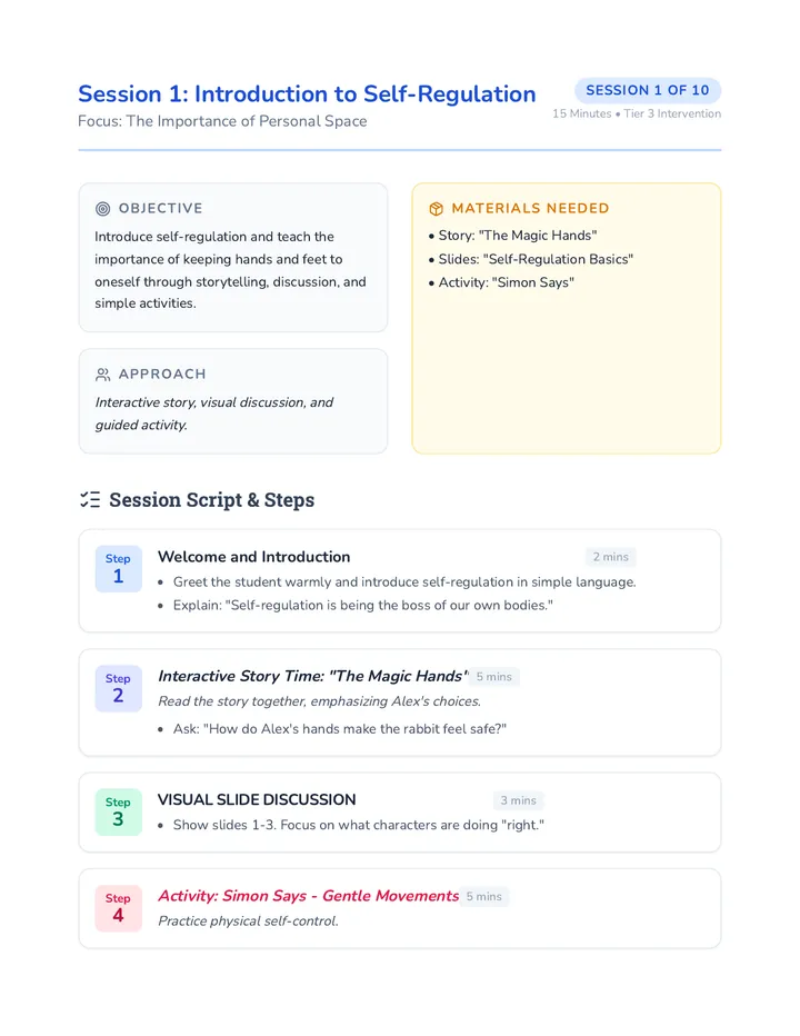 Session 1 Lesson Plan