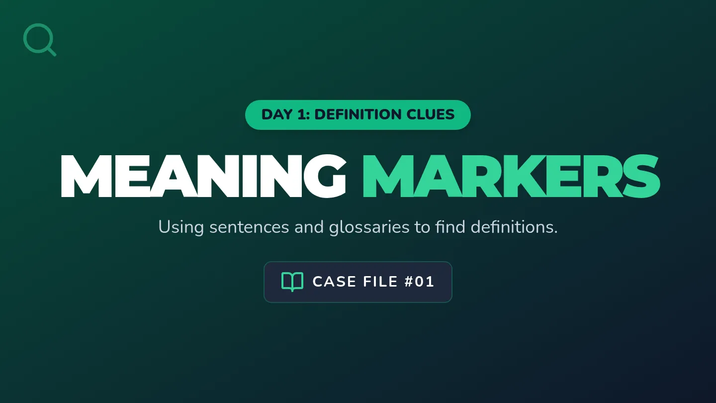 Meaning Markers Slides