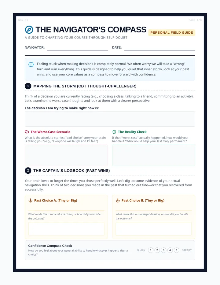 Navigator Compass Worksheet