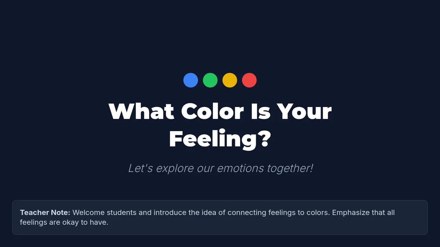 Feeling Colors Slides