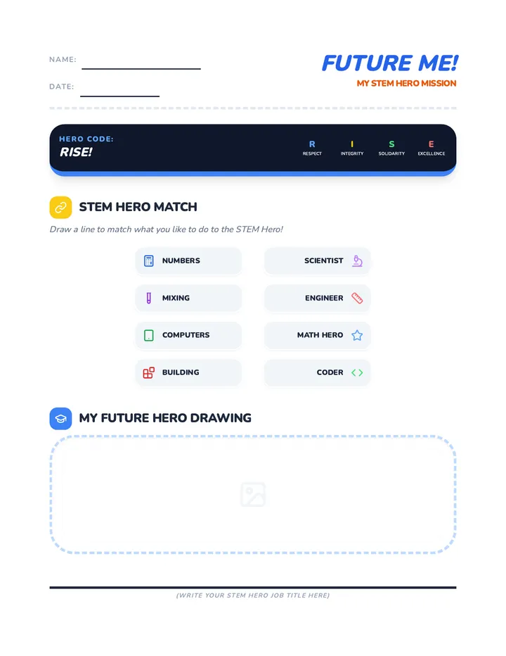 Future Me STEM Worksheet