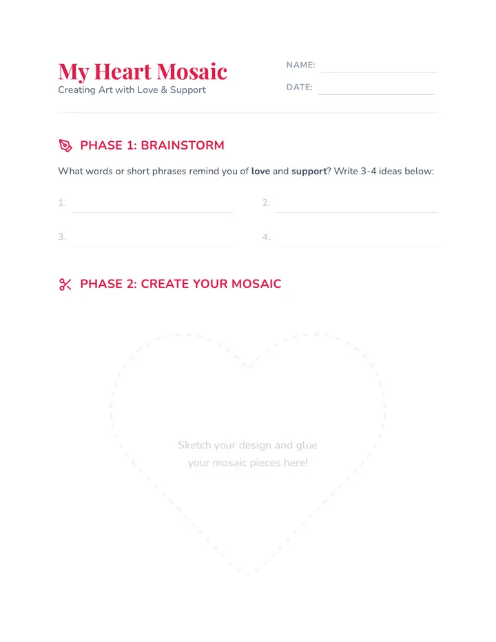 Heartfelt Mosaics Template