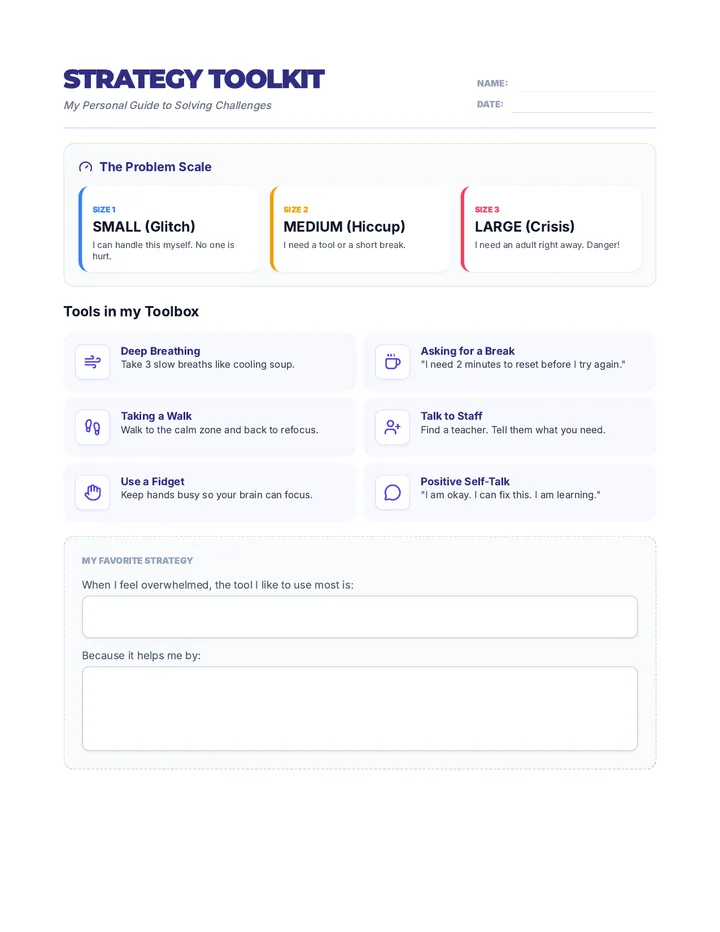 Strategy Toolkit Handout