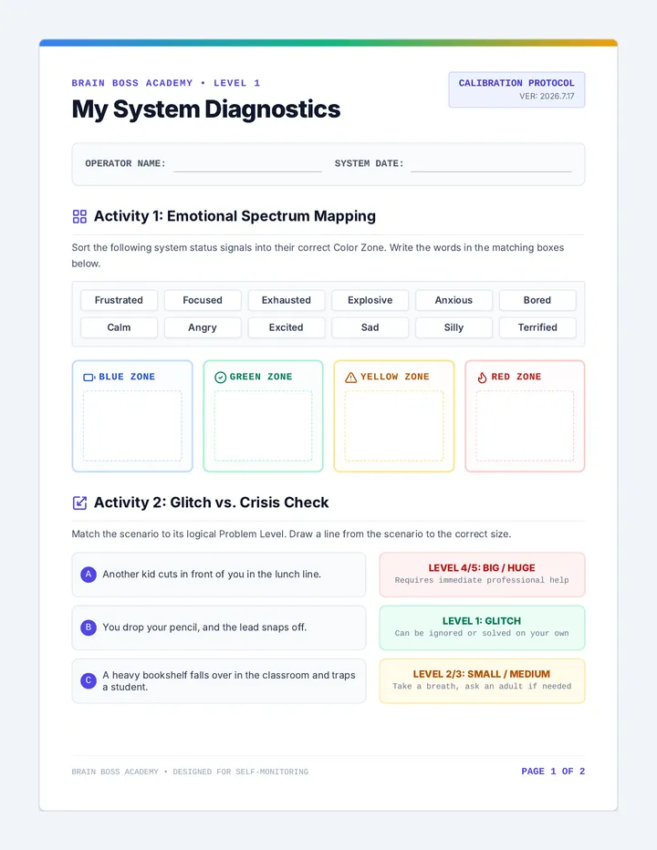 My Regulation Blueprint Workbook