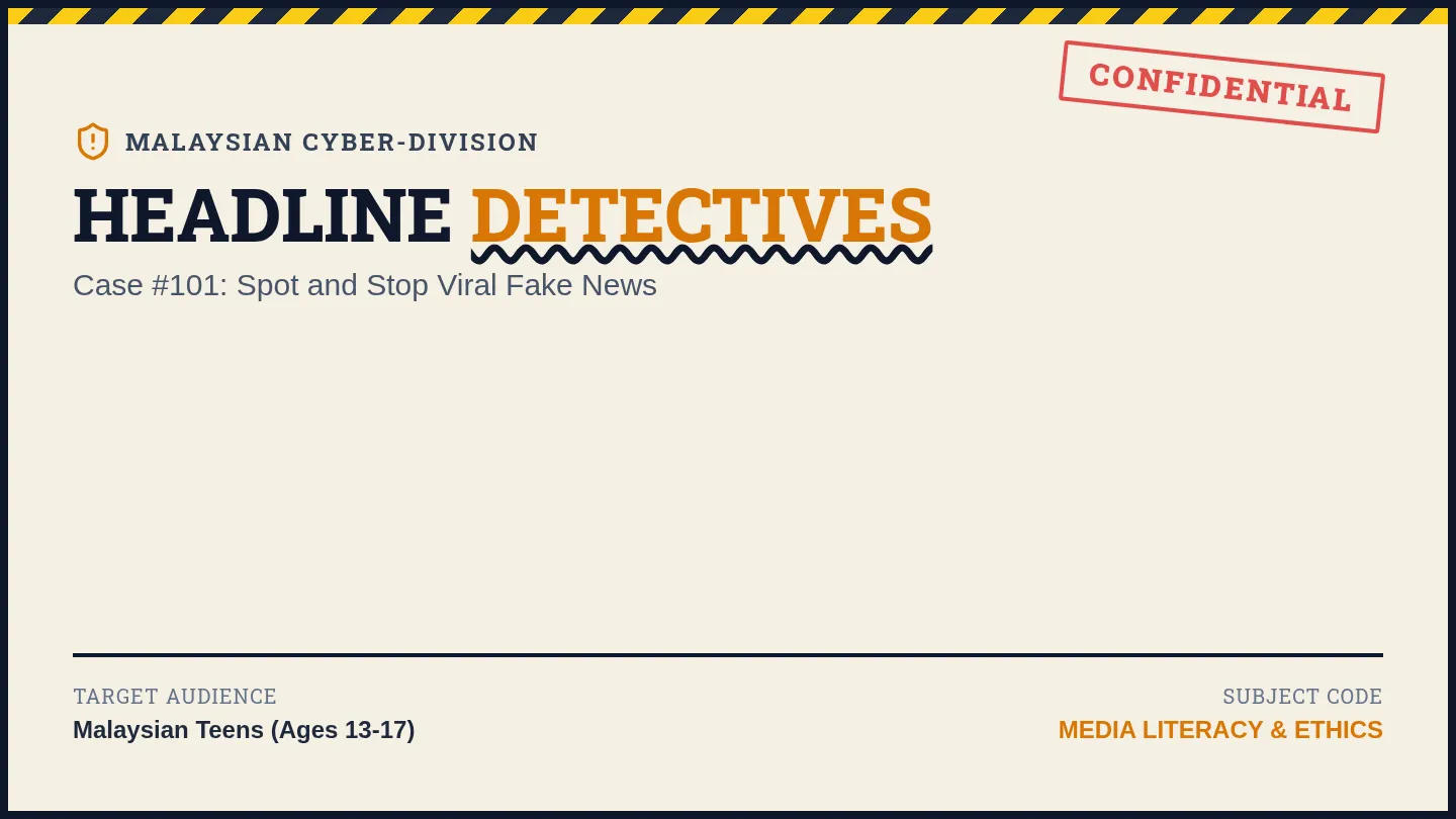 Headline Detectives Slides
