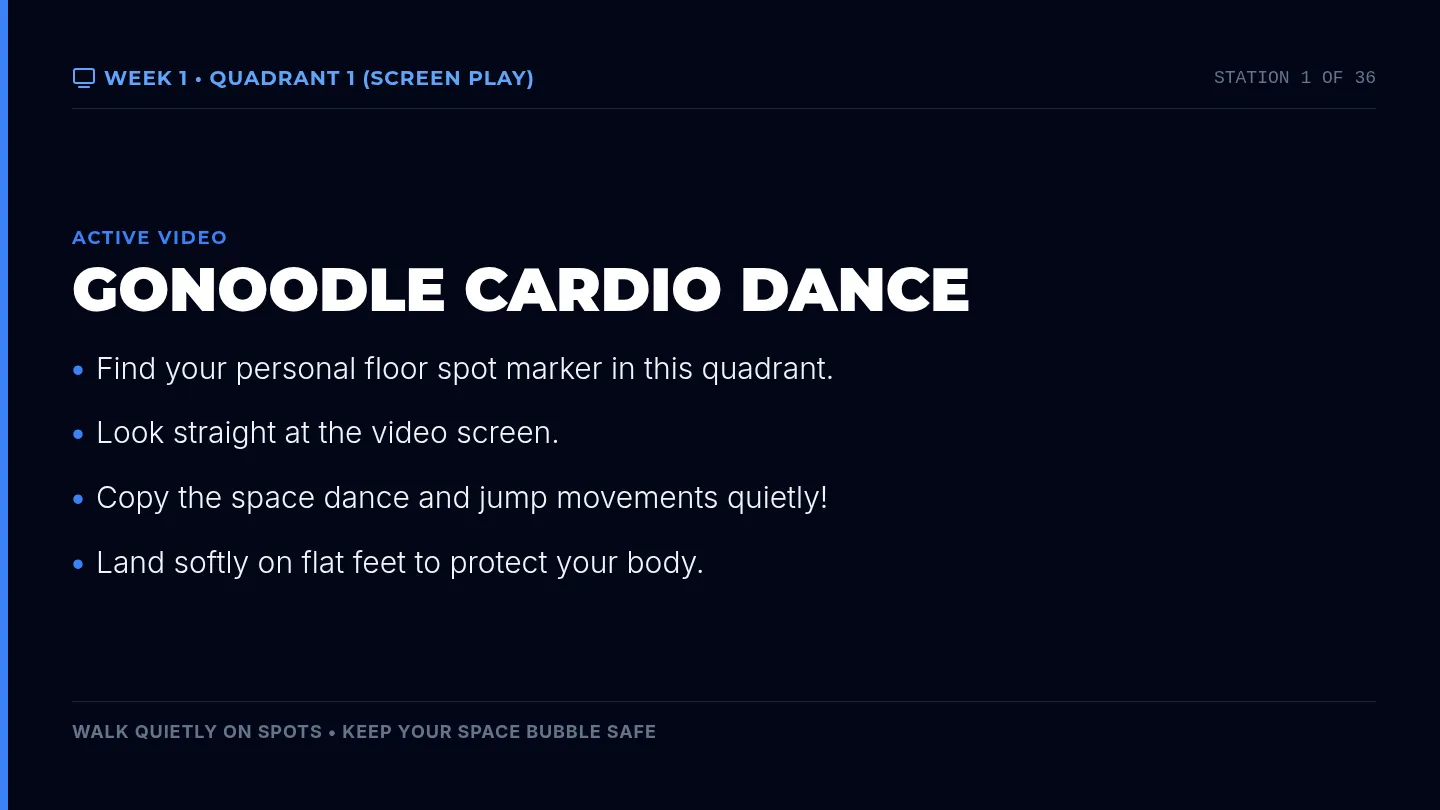 Fitness Fridays Print Slides