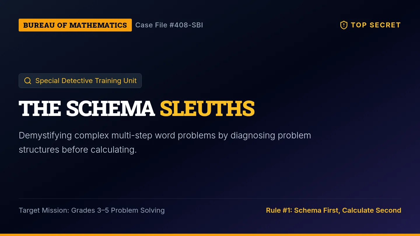 Schema Sleuths Slide Deck