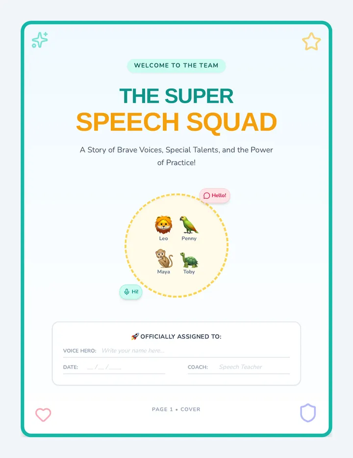 Super Speech Squad Storybook