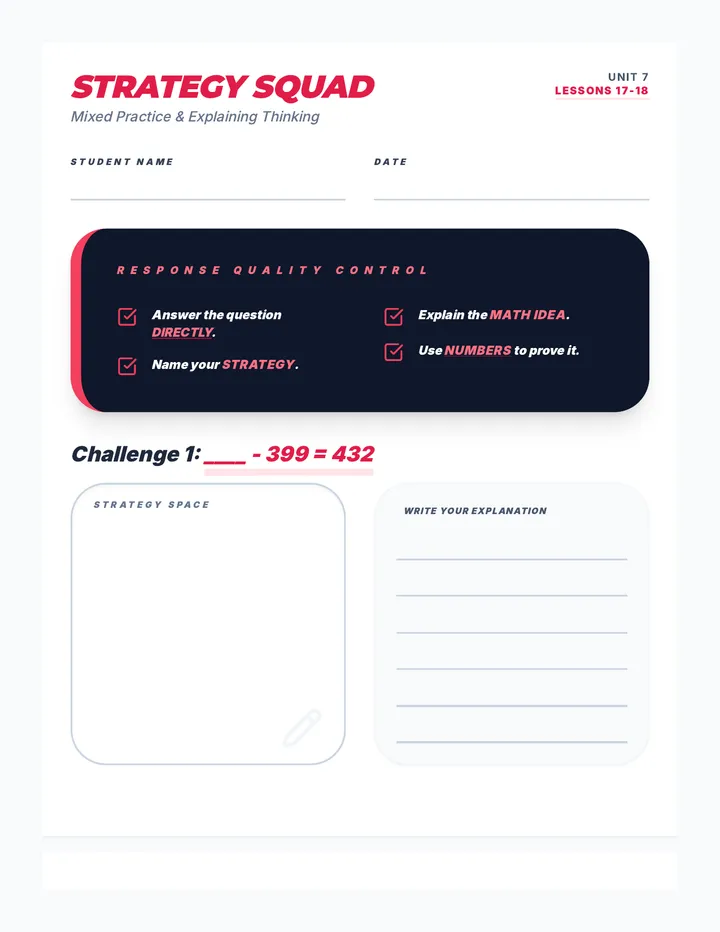 Strategy Squad Worksheet