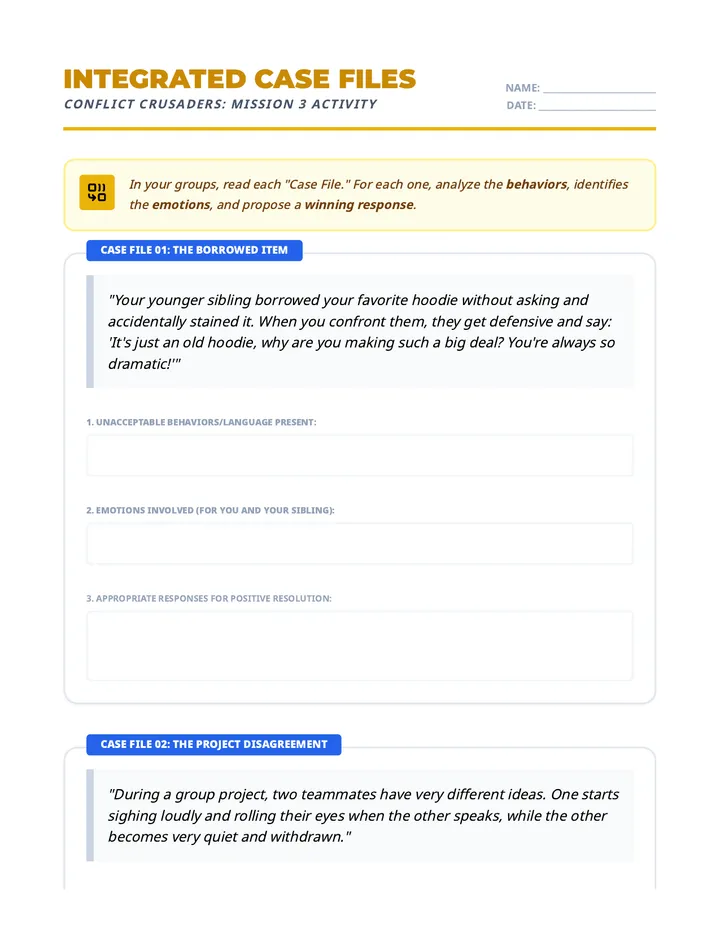 Integrated Scenario Activity