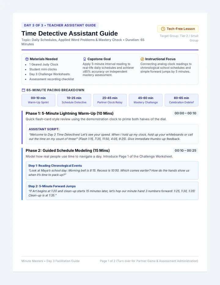 Time Detective Assistant Guide