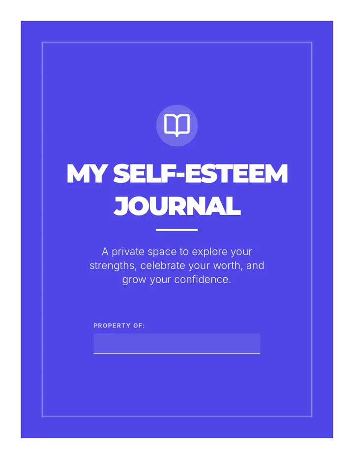 Self Esteem Journal