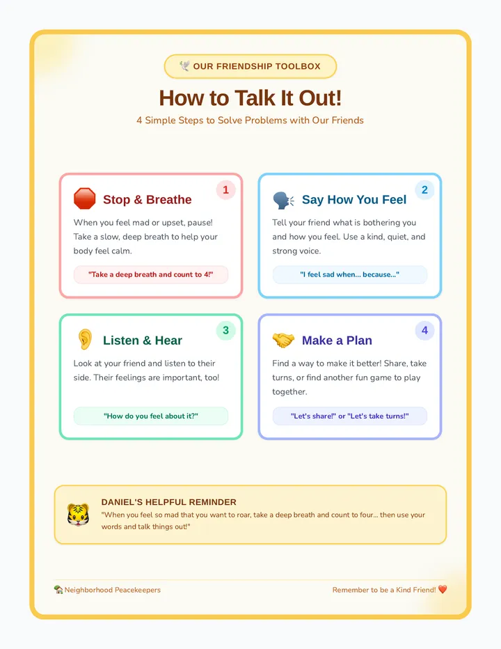 Talk It Out Anchor Chart