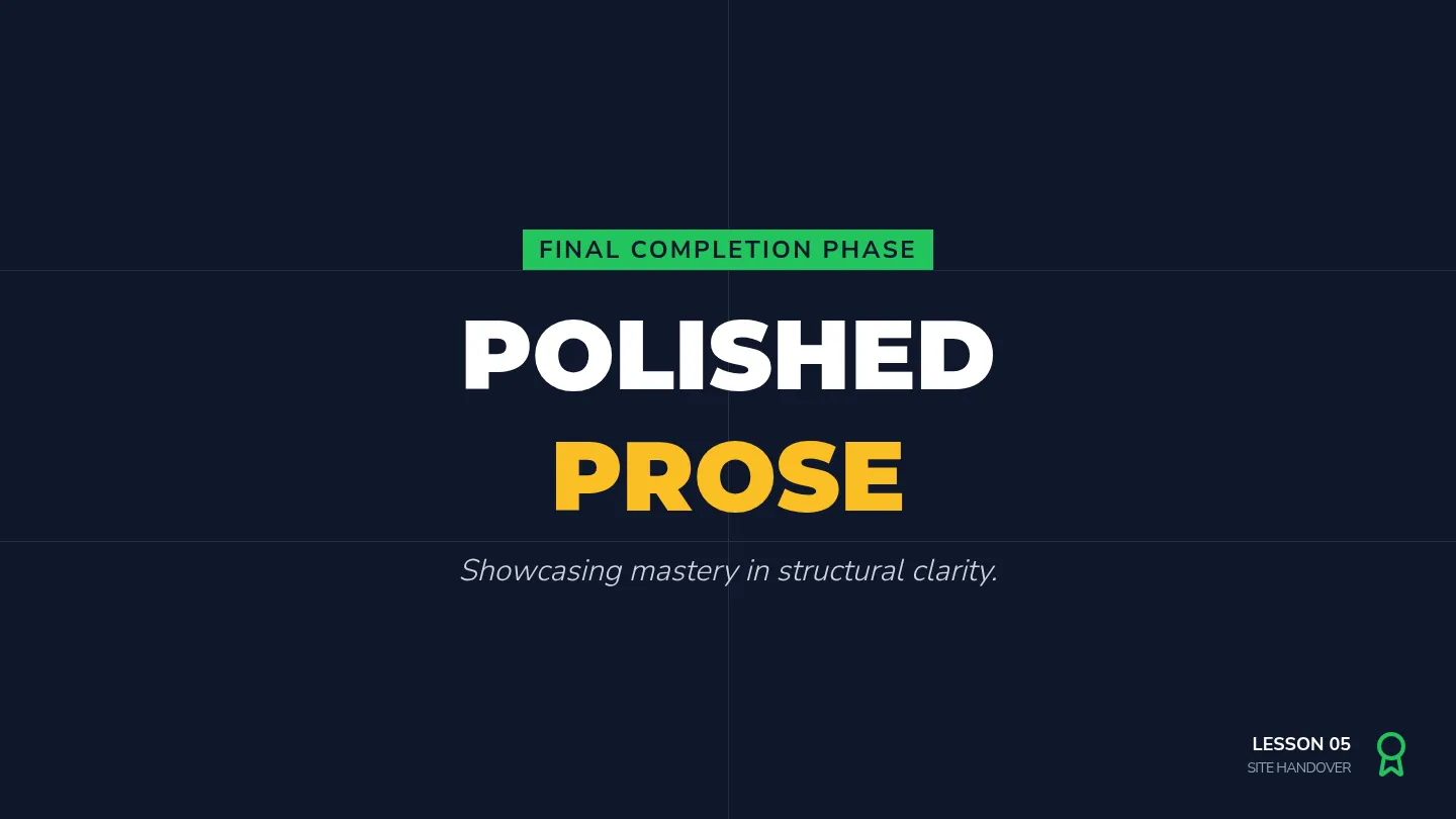 Publishing Prose Slides