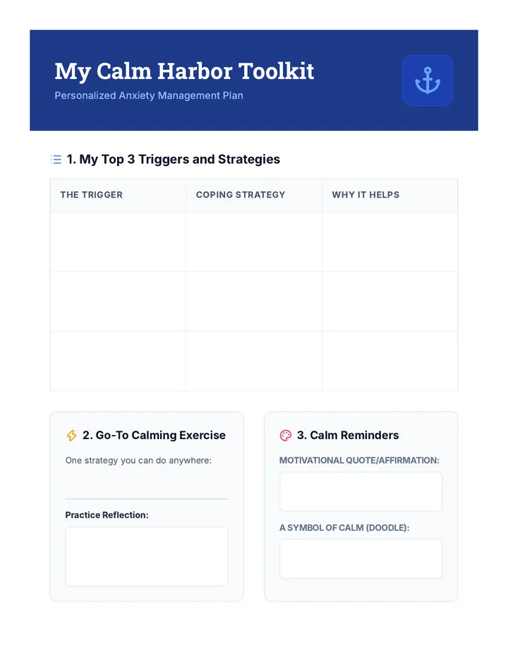 Anxiety Toolkit Template