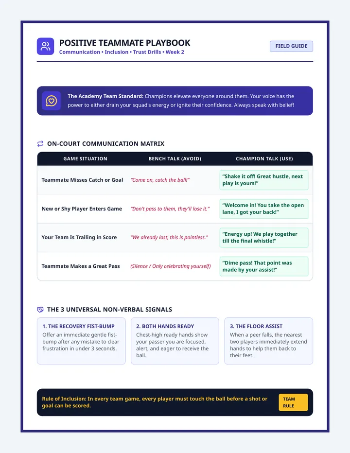 Positive Teammate Playbook