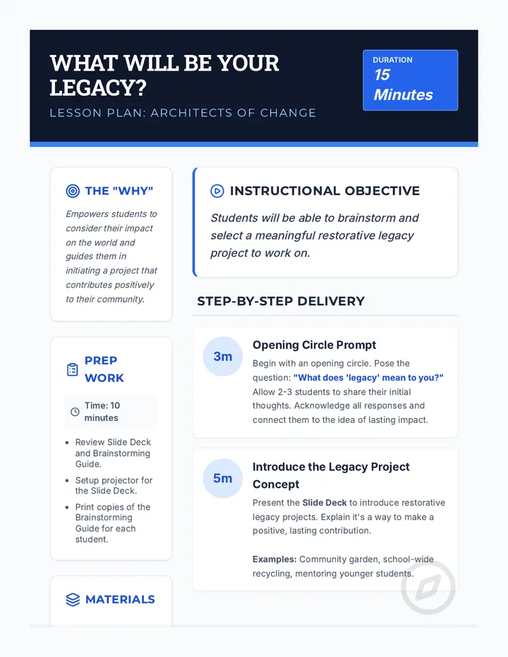 Legacy Blueprint Lesson Plan