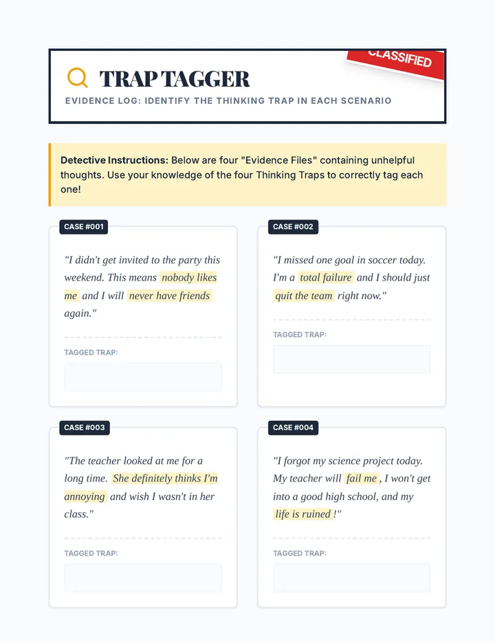 Trap Tagger Activity