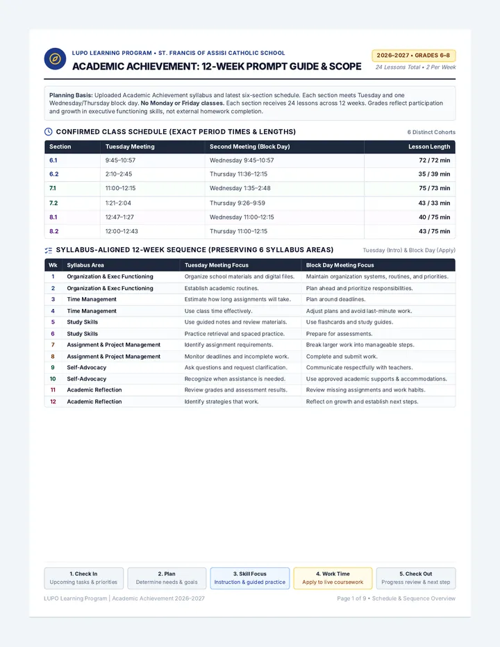 Academic Achievement Curriculum Guide