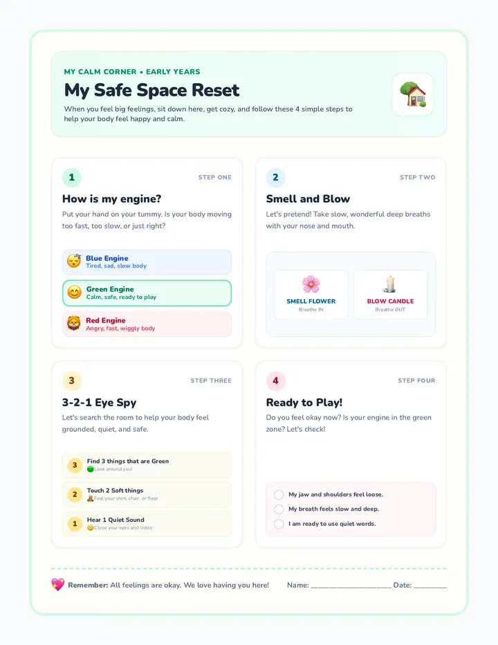 Calm Space Anchor Poster