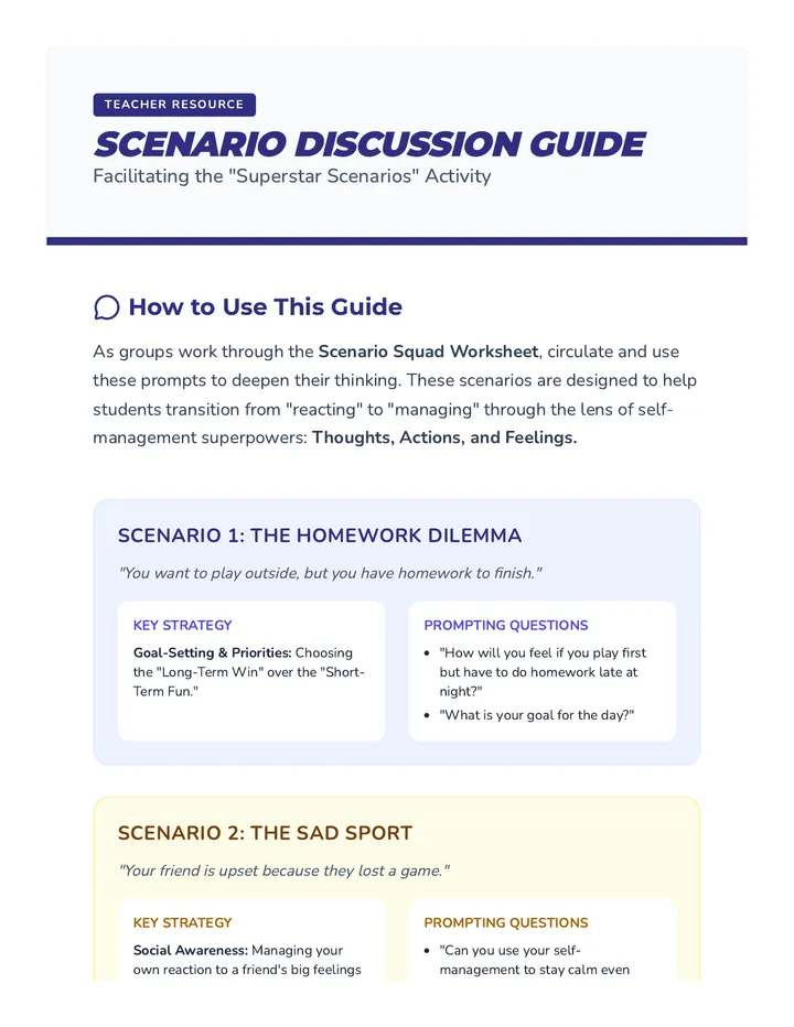 Scenario Discussion Guide