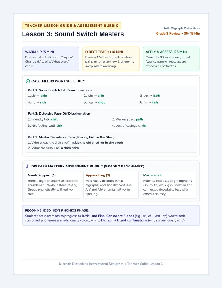 Sound Switch Teacher Guide