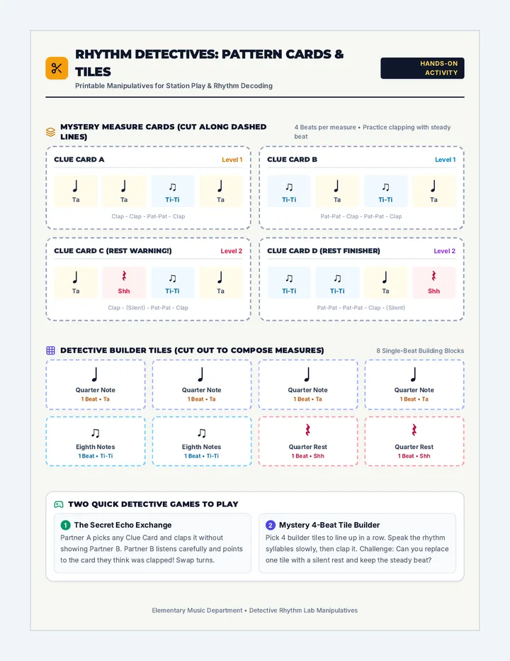 Rhythm Detectives Rhythm Cards