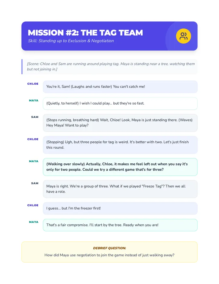 Friendship Mission Scripts